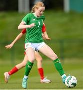 23 April 2024; Aisling Meehan of Republic of Ireland during the women's under 16's international friendly match between Republic of Ireland and Denmark at the FAI National Training Centre in Abbotstown, Dublin. Photo by Stephen McCarthy/Sportsfile