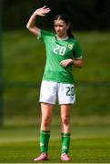 23 April 2024; Aoife Colbert-Martin of Republic of Ireland  during the women's under 16's international friendly match between Republic of Ireland and Denmark at the FAI National Training Centre in Abbotstown, Dublin. Photo by Stephen McCarthy/Sportsfile