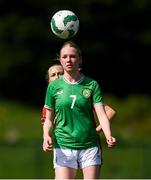 23 April 2024; Aisling Meehan of Republic of Ireland during the women's under 16's international friendly match between Republic of Ireland and Denmark at the FAI National Training Centre in Abbotstown, Dublin. Photo by Stephen McCarthy/Sportsfile