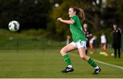23 April 2024; Kate Jones of Republic of Ireland during the women's under 16's international friendly match between Republic of Ireland and Denmark at the FAI National Training Centre in Abbotstown, Dublin. Photo by Stephen McCarthy/Sportsfile