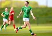 23 April 2024; Sarah McCaffrey of Republic of Ireland during the women's under 16's international friendly match between Republic of Ireland and Denmark at the FAI National Training Centre in Abbotstown, Dublin. Photo by Stephen McCarthy/Sportsfile