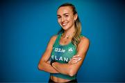 24 April 2024; Irish 400m star, Sharlene Mawdsley, pictured at the Sport Ireland National Indoor Arena in Dublin in advance of the upcoming World Relay Championships which take place in the Bahamas from May 4th. Mawdsley was speaking to media as part of her role as ambassador for 123.ie who are the national partner of Athletics Ireland. See www.123.ie/Athletics-Ireland for more. Photo by Sam Barnes/Sportsfile