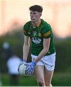 23 April 2024; Tom Bowden of Meath during the EirGrid Leinster GAA Football U20 Championship semi-final match between Kildare and Meath at Manguard Park at the Kildare GAA Centre of Excellence in Hawkfield, Kildare. Photo by Tyler Miller/Sportsfile