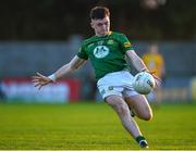 23 April 2024; Hughie Corcoran of Meath during the EirGrid Leinster GAA Football U20 Championship semi-final match between Kildare and Meath at Manguard Park at the Kildare GAA Centre of Excellence in Hawkfield, Kildare. Photo by Tyler Miller/Sportsfile