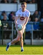 23 April 2024; Ryan Sinkey of Kildare during the EirGrid Leinster GAA Football U20 Championship semi-final match between Kildare and Meath at Manguard Park at the Kildare GAA Centre of Excellence in Hawkfield, Kildare. Photo by Tyler Miller/Sportsfile