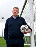 24 April 2024; LOI Development Manager Will Clarke poses for a portrait after an EA Sports LOI Academy Media Briefing at FAI Headquarters in Abbotstown, Dublin. Photo by Tyler Miller/Sportsfile