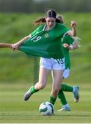 23 April 2024; Ciara Milton of Republic of Ireland during the women's under 16's international friendly match between Republic of Ireland and Denmark at the FAI National Training Centre in Abbotstown, Dublin. Photo by Stephen McCarthy/Sportsfile