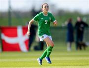 23 April 2024; Ella Kelly of Republic of Ireland during the women's under 16's international friendly match between Republic of Ireland and Denmark at the FAI National Training Centre in Abbotstown, Dublin. Photo by Stephen McCarthy/Sportsfile