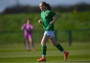 23 April 2024; Maeve Wollmer of Republic of Ireland during the women's under 16's international friendly match between Republic of Ireland and Denmark at the FAI National Training Centre in Abbotstown, Dublin. Photo by Stephen McCarthy/Sportsfile