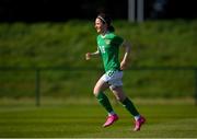 23 April 2024; Grace Ehinger of Republic of Ireland during the women's under 16's international friendly match between Republic of Ireland and Denmark at the FAI National Training Centre in Abbotstown, Dublin. Photo by Stephen McCarthy/Sportsfile