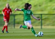 23 April 2024; Leah McGrath of Republic of Ireland during the women's under 16's international friendly match between Republic of Ireland and Denmark at the FAI National Training Centre in Abbotstown, Dublin. Photo by Stephen McCarthy/Sportsfile