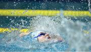 24 April 2024; Róisín Ní Ríain of Ireland on her way to finishing second in the Women's 100m Backstroke S13 Final during day four of the Para Swimming European Championships at the Penteada Olympic Pools Complex in Funchal, Portugal. Photo by Ramsey Cardy/Sportsfile