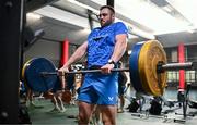 25 April 2024; Jason Jenkins during a Leinster Rugby gym session at the Sports Science Institute in Cape Town, South Africa. Photo by Harry Murphy/Sportsfile