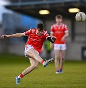 23 April 2024; Tadhg McDonnell of Louth during the EirGrid Leinster GAA Football U20 Championship semi-final match between Dublin and Louth at Parnell Park in Dublin. Photo by Sam Barnes/Sportsfile