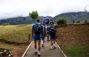 25 April 2024; Jason Jenkins and Leinster players walk to a Leinster Rugby squad training session at the South African College High School in Cape Town, South Africa. Photo by Harry Murphy/Sportsfile