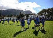 25 April 2024; Leinster players after a Leinster Rugby squad training session at the South African College High School in Cape Town, South Africa. Photo by Harry Murphy/Sportsfile