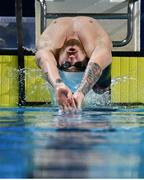 25 April 2024; Barry McClements of Ireland competes in the Men's 100m Backstroke S9 Heats during day six of the Para Swimming European Championships at the Penteada Olympic Pools Complex in Funchal, Portugal. Photo by Ramsey Cardy/Sportsfile