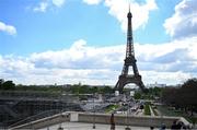 18 April 2024; Construction of stands and facilities around the Trocadero as preparations continue around Paris ahead of the XXXIII Summer Olympic Games which takes place in July and August in France. Photo by Brendan Moran/Sportsfile