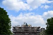 18 April 2024; Reconstruction at Arc de Triomphe du Carrousel in Paris continues ahead of the XXXIII Summer Olympic Games, which takes place in July and August in France. Photo by Brendan Moran/Sportsfile