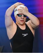 25 April 2024; Nicole Turner of Ireland before the Women's 100m Breaststroke SB6 Final during day six of the Para Swimming European Championships at the Penteada Olympic Pools Complex in Funchal, Portugal. Photo by Ramsey Cardy/Sportsfile