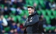 26 April 2024; Shamrock Rovers manager Stephen Bradley before the SSE Airtricity Men's Premier Division match between Shamrock Rovers and Galway United at Tallaght Stadium in Dublin. Photo by Piaras Ó Mídheach/Sportsfile