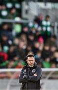 26 April 2024; Shamrock Rovers manager Stephen Bradley before the SSE Airtricity Men's Premier Division match between Shamrock Rovers and Galway United at Tallaght Stadium in Dublin. Photo by Piaras Ó Mídheach/Sportsfile