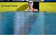 27 April 2024; Ellen Keane of Ireland after winning her heat in the Women's 100m Breaststroke SB8 Heats during day seven of the Para Swimming European Championships at the Penteada Olympic Pools Complex in Funchal, Portugal. Photo by Ramsey Cardy/Sportsfile