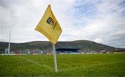 27 April 2024; A general view of a sideline flag before the Leinster GAA Hurling Senior Championship Round 2 match between Antrim and Wexford at Corrigan Park in Belfast. Photo by Sam Barnes/Sportsfile