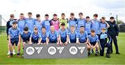27 April 2024; The UCD AFC squad before during the EA SPORTS LOI Academy MU15 development weekend at FAI Headquarters in Abbotstown, Dublin. Photo by Seb Daly/Sportsfile