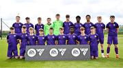 27 April 2024; The Wexford squad before the EA SPORTS LOI Academy MU15 development weekend at FAI Headquarters in Abbotstown, Dublin. Photo by Seb Daly/Sportsfile
