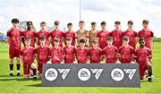 27 April 2024; The Galway United squad before the EA SPORTS LOI Academy MU15 development weekend at FAI Headquarters in Abbotstown, Dublin. Photo by Seb Daly/Sportsfile