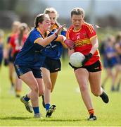 27 April 2024; Action during the game between Mallow LGFA club in Cork and Kilshannig LGFA club in Cork during the 2024 ZuCar Gaelic4Teens Festival Day at Faithful Fields Offaly GAA Centre of Excellence in Kilcormac, Offaly. Photo by Brendan Moran/Sportsfile