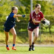 27 April 2024; Action during the game between Ardfinnan LGFA club in Tipperary and Kilshannig LGFA club in Cork during the 2024 ZuCar Gaelic4Teens Festival Day at Faithful Fields Offaly GAA Centre of Excellence in Kilcormac, Offaly. Photo by Brendan Moran/Sportsfile