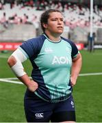 27 April 2024; Christy Haney of Ireland before the Women's Six Nations Rugby Championship match between Ireland and Scotland at the Kingspan Stadium in Belfast. Photo by Ben McShane/Sportsfile