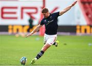 27 April 2024; Jack Crowley of Munster warms up before the United Rugby Championship match between Emirates Lions and Munster at Emirates Airline Park in Johannesburg, South Africa. Photo by Shaun Roy/Sportsfile