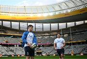 27 April 2024; Gus McCarthy and Thomas Clarkson of Leinster walk the pitch before the United Rugby Championship match between DHL Stormers and Leinster at the DHL Stadium in Cape Town, South Africa. Photo by Harry Murphy/Sportsfile
