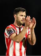26 April 2024; Patrick Hoban of Derry City after the SSE Airtricity Men's Premier Division match between Waterford and Derry City at Regional Sports Centre in Waterford. Photo by Michael P Ryan/Sportsfile