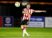 26 April 2024; Ciarán Coll of Derry City during the SSE Airtricity Men's Premier Division match between Waterford and Derry City at Regional Sports Centre in Waterford. Photo by Michael P Ryan/Sportsfile