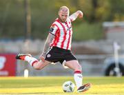 26 April 2024; Mark Connolly of Derry City during the SSE Airtricity Men's Premier Division match between Waterford and Derry City at Regional Sports Centre in Waterford. Photo by Michael P Ryan/Sportsfile