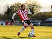 26 April 2024; Paul McMullan of Derry City during the SSE Airtricity Men's Premier Division match between Waterford and Derry City at Regional Sports Centre in Waterford. Photo by Michael P Ryan/Sportsfile