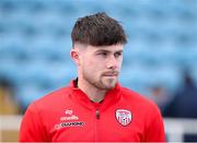 26 April 2024; Adam O’Reilly of Derry City before the SSE Airtricity Men's Premier Division match between Waterford and Derry City at Regional Sports Centre in Waterford. Photo by Michael P Ryan/Sportsfile