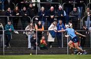 27 April 2024; Spectators during the Leinster GAA Hurling Senior Championship Round 2 match between Carlow and Dublin at Netwatch Cullen Park in Carlow. Photo by Piaras Ó Mídheach/Sportsfile