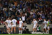 27 April 2024; Leinster players react after they concede their third try during the United Rugby Championship match between DHL Stormers and Leinster at the DHL Stadium in Cape Town, South Africa. Photo by Harry Murphy/Sportsfile