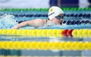27 April 2024; Dearbhaile Brady of Ireland competes in the Women's 50m Butterfly S6 Final during day seven of the Para Swimming European Championships at the Penteada Olympic Pools Complex in Funchal, Portugal. Photo by Ramsey Cardy/Sportsfile