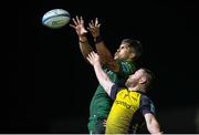 27 April 2024; Jarrad Butler of Connacht wins the line out during the United Rugby Championship match between Dragons and Connacht at Rodney Parade in Newport, Wales. Photo by Chris Fairweather/Sportsfile