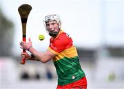 27 April 2024; Fiachra Fitzpatrick of Carlow during the Leinster GAA Hurling Senior Championship Round 2 match between Carlow and Dublin at Netwatch Cullen Park in Carlow. Photo by Piaras Ó Mídheach/Sportsfile