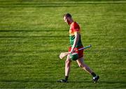 27 April 2024; Paul Doyle of Carlow after his side's defeat in the Leinster GAA Hurling Senior Championship Round 2 match between Carlow and Dublin at Netwatch Cullen Park in Carlow. Photo by Piaras Ó Mídheach/Sportsfile