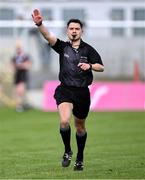 27 April 2024; Referee Caymon Flynn during the Leinster GAA Hurling Senior Championship Round 2 match between Carlow and Dublin at Netwatch Cullen Park in Carlow. Photo by Piaras Ó Mídheach/Sportsfile