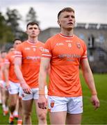 27 April 2024; Rian O'Neill of Armagh before the Ulster GAA Football Senior Championship semi-final match between Down and Armagh at St Tiernach's Park in Clones, Monaghan. Photo by Stephen McCarthy/Sportsfile