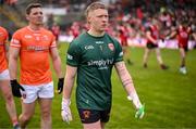 27 April 2024; Armagh goalkeeper Blaine Hughes before the Ulster GAA Football Senior Championship semi-final match between Down and Armagh at St Tiernach's Park in Clones, Monaghan. Photo by Stephen McCarthy/Sportsfile